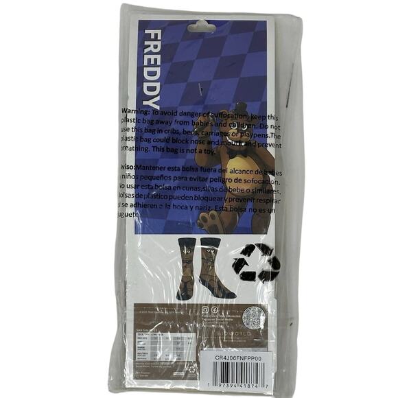 Five Nights at Freddy's Freddy Fazbear Animigos 360 Character Socks, Crew Length - Picture 5 of 6